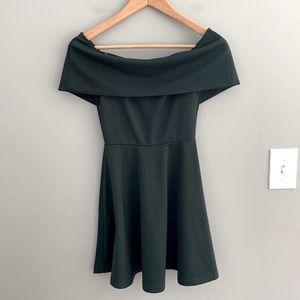 TRAC Off The Shoulder Fit & Flare Dress